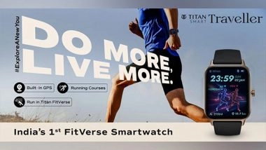 Business News | Introducing the All-new Titan Traveller: India's 1st FitVerse Smartwatch with Running Courses and Built-in GPS