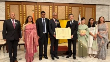 World News | Japanese Embassy Confers 'Order of the Rising Sun, Gold & Silver Star' to Rtd Admiral Karambir Singh