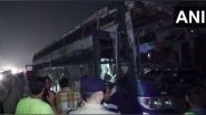 India News | Two Dead, Several Injured as Sleeper Bus Catches Fire on Delhi-Jaipur Highway