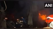 India News | Fire Breaks out at Tent Godown in Delhi's Maidan Garhi Area, No Casualities