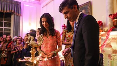 World News | UK Prime Minister Welcomes Guests from Hindu Community to Downing Street Ahead of Diwali