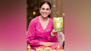 Business News | California Pistachios Add a Healthy Twist to Genelia Deshmukh's Dhamakedaar Diwali Celebrations