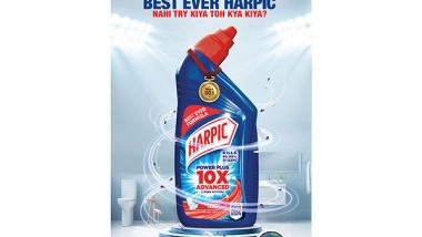 Business News | India's No. 1 Toilet Cleaner Harpic Power Plus Now Becomes Its Best Ever Version - Gets a Fragrance Boost and Gives 10X Better Cleaning in Five Minutes