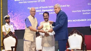 India News | Goa: VP Dhankhar Releases 200th Book Penned by State Governor Pillai