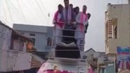 India News | Telangana: KTR Escapes Mishap While Campaigning in Nizamabad