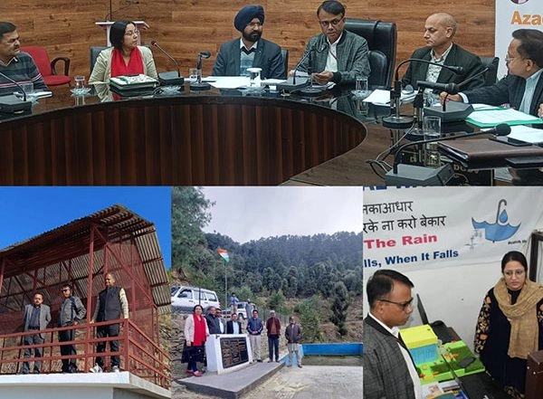 India News | JK: Union Joint Secy Reviews Water Conservation Plan, Inspects Amrit Sarovar, Forest Nursery in Doda