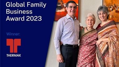 Business News | Thermax, from India, is the Winner of the 2023 IMD Global Family Business Award