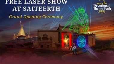 Business News | India's First Devotional Theme Park Sai Teerth To Have a Free Laser Show From 10 November, 2023