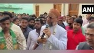 India News | Telangana Polls: AIMIM President Owaisi Campaigns Door-to-door for Karwan Constituency Candidate