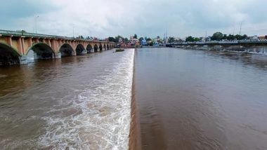 India News | Tamil Nadu: Vaigai River in Madurai Floods After Water Released from Vaigai Dam