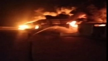 India News | Haryana: Fire Breaks out at Napkin Manufacturing Company in Rewari