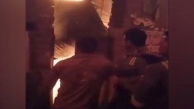 India News | Uttar Pradesh: Fire Breaks out at Scrap Warehouse in Ghaziabad