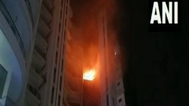 India News | Haryana: 12 Rescued from Massive Fire in Sonipat Highrise, No Casualties