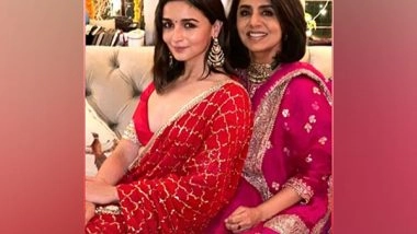 Entertainment News | Saas Bahu Jodi Neetu Kapoor, Alia Bhatt Wish Fans on Diwali in Style