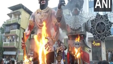 India News | Goa: People Burn Effigies of Demon Narakasura on Diwali Eve