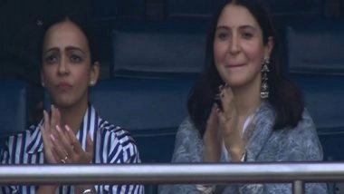 Entertainment News | CWC 2023: Anushka Sharma Cheers for Virat Kohli as India Battle the Netherlands