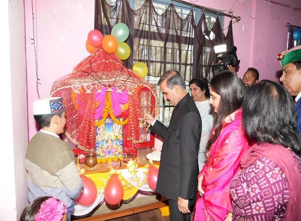 India News | Himachal CM Sukhu Celebrates Diwali with Children at Balika Ashram Tutikandi in Shimla