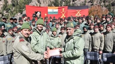 India News | Army Chief Manoj Pande Visits Harsil Sector, Celebrates Diwali with Troops