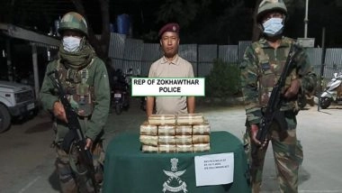 India News | Mizoram: Assam Rifles, Zokhawthar Police Recover over 15 Kg Methamphetamine Tablets Valued at Rs 42 Crore