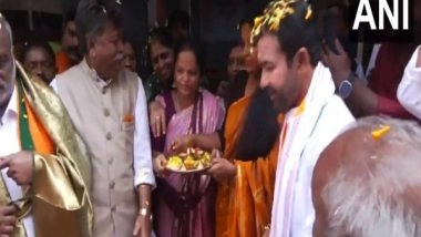 India News | Telangana Assembly Polls: G Kishan Reddy Holds Door-to-door Campaigning in Amberpet
