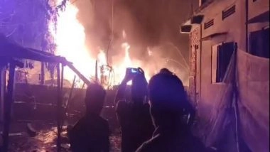 India News | Properties Worth Lakhs of Rupees Gutted in Fire at Godown in Assam's Jorhat
