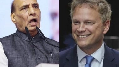 World News | Rajnath Singh Discusses Defence Ties, Indo-Pacific with UK Counterpart