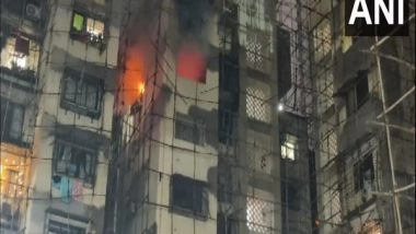 India News | Maharashtra: Massive Fire Breaks out at House in Navi Mumbai, No Casualties