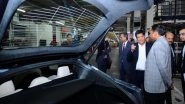 World News | Piyush Goyal Visits Tesla's California Facility, Says US Electric Car Maker to Double Indian Component Imports