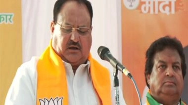 India News | Congress Known for Corruption, 'pariwarvad' and 'vanshvaad', Says BJP Chief Nadda in Madhya Pradesh