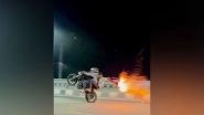 Tamil Nadu Bike Stunt Video: Police Arrest 10 Persons in Tiruchirappalli for Performing Dangerous Stunts, Bursting Firecrackers While Riding Motorcycles