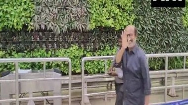 India News | Actor Rajinikanth Leaves for Mumbai to Watch World Cup Semi-final Between Ind Vs Nz
