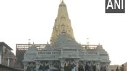 India News | Gujarat: Devotees Offer Prayers to Ambaji Dham on Bhai Dooj; Invoke Blessings for India Ahead of Semi-final Match