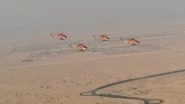 World News | Indian Air Force's Sarang Helicopter Team and Tejas Jet Impress at Dubai Air Show