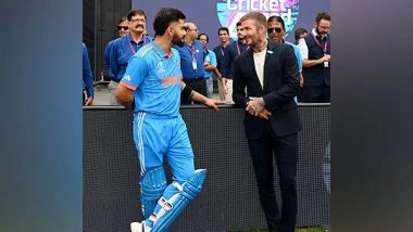 Sports News | ICC CWC 2023: Virat Kohli Plays Football with Legendary David Beckham