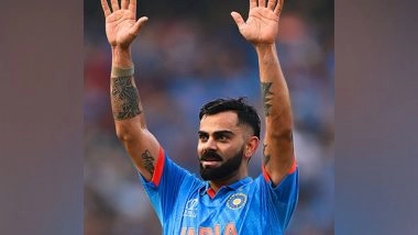 Sports News | India's Batting Talisman Virat Kohli Breaks Sachin Tendulkar's Record of Most Runs in Single World Cup