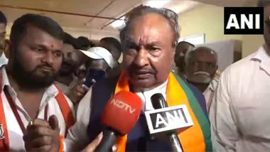 India News | BJP Under New State Chief Will Win All 28 Lok Sabha Seats in Karnataka, Says Party Leader Eshwarappa