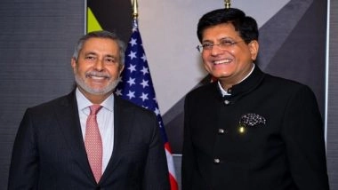 World News | In US, Piyush Goyal Meets Micron's CEO Sanjay Mehrotra, Discuss Opportunities in India's Semiconductor Ecosystem