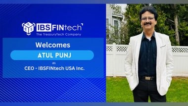 Business News | IBSFINtech Announces Atul Punj as the CEO for IBSFINtech USA Inc.