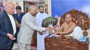 Business News | Ramnath Kovind Former President of India Has Visited and Met Parampacharya Sh. Paragya Sagar Ji Muniraj to Discuss on the World Peace