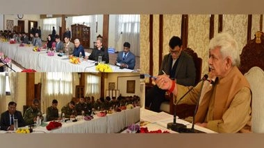 India News | J-K: Lt Governor Sinha Chairs High-level Meeting; Reviews Security, Development Scenario