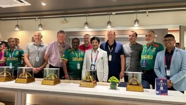Sports News | CAB President Snehasish Ganguly Felicitates ICC Chairperson Greg Barclay