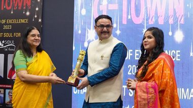Business News | Parmanu Defence Academy Dehradun Honored with Education Excellence Award by Member of Parliament Menaka Gandhi