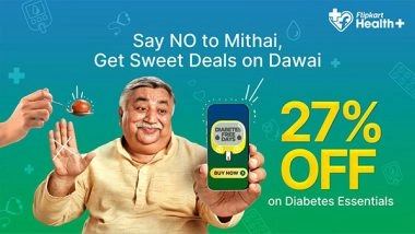 Business News | World Diabetes Day: Flipkart Health+ Rewards Customers with Something Sweet This Diwali