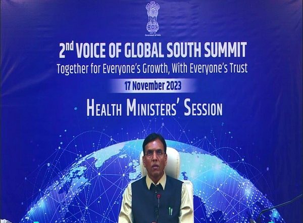 India News | Mansukh Mandaviya Delivers Keynote Address at Health Ministers' Session in Voice of Global South Summit 2023