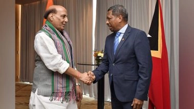 World News | Rajnath Singh Meets Timor-Leste Defence Minister, Reaffirms India's Support for Development