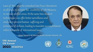 Business News | International Humanitarian Law and Peacekeeping (Jointly Organized by USI, ICRC and CUNPK)