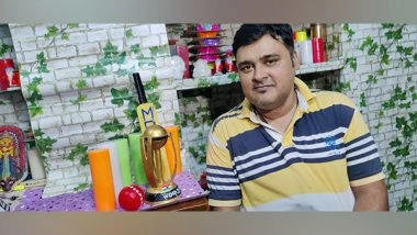 Entertainment News | Cricket Craze: Kolkata-based Candle Artist Makes Replica of World Cup Trophy 2023