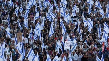 World News | Israel-Hamas War: 30,000 People Join Families of Israeli Hostages on Final March to Jerusalem