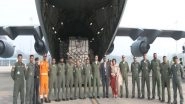 World News | Second IAF Aircraft Carrying Emergency Aid for Gaza Departs for Egypt's El-Arish Airport