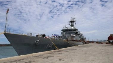 World News | INS Sharda Visits Port Antsiranana, Madagascar to Strengthen Ties of Friendship